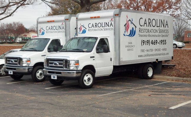 Carolina Restoration Services 15′ Box Trucks