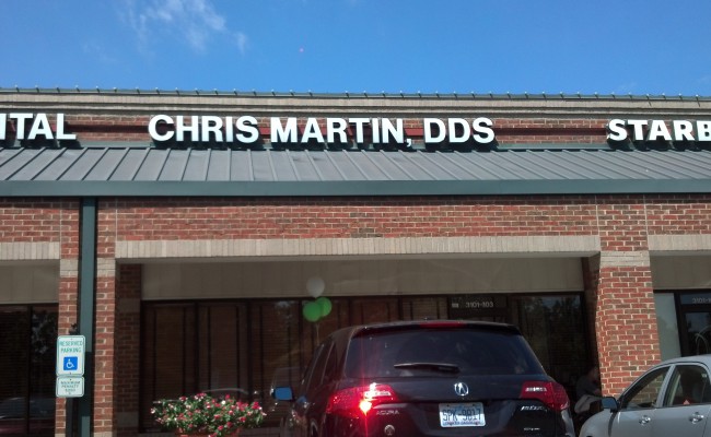 Channel Letters – Chris Martin DDS Village Dental