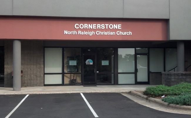 Cornerstone Church 10 Inch & 8 Inch Pad Mounted Formed Plastic