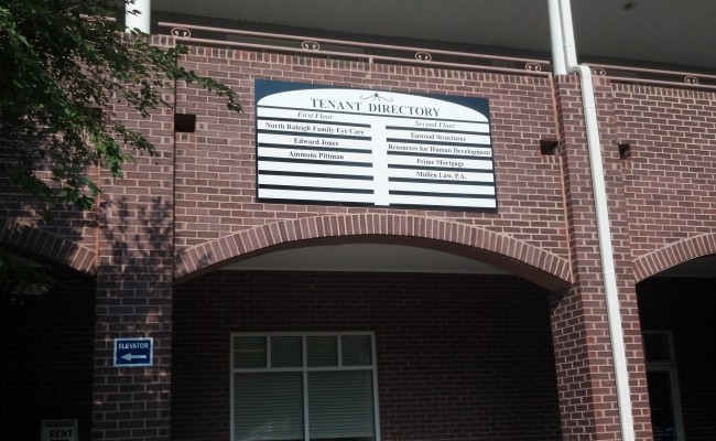 Durant Office Center Exterior Wall Directory