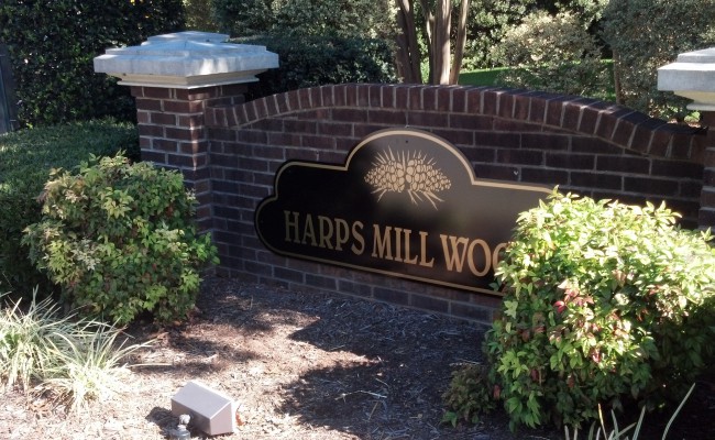 Harps Mill Woods Replacement Sign