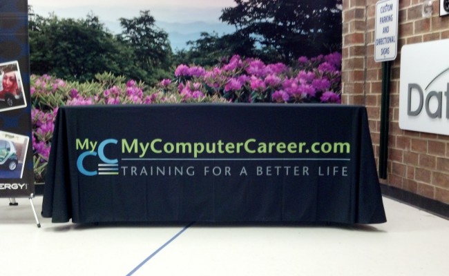 My Computer Career 6ft table throw | Signergy