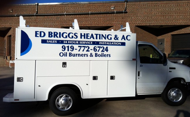 Two color vinyl graphics & vehicle lettering